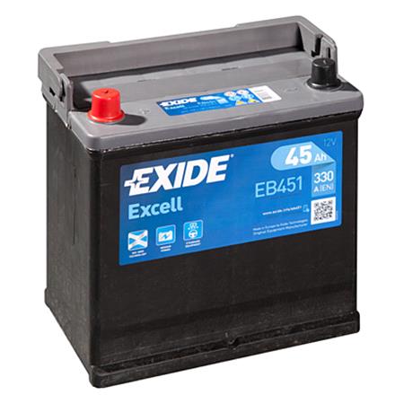 Exide EB451 Excell Battery 049 3 Year Guarantee