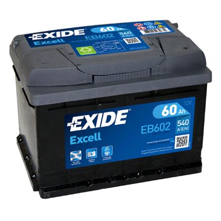 Exide EB602 Excell Battery 075 / 065 3 Year Guarantee