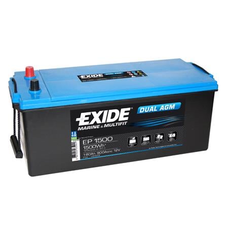 Exide EP1500 Dual AGM Marine & Leisure Battery