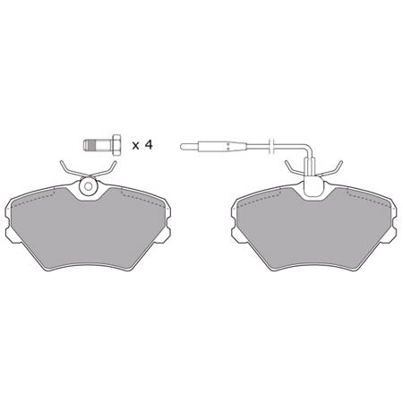 FREMAX Front Brake Pads (Full set for Front Axle)