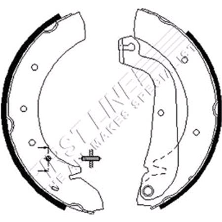 First Line Brake Shoe Set