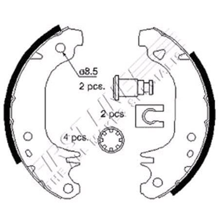 First Line Brake Shoe Set