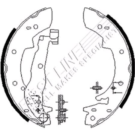 First Line Brake Shoe Set
