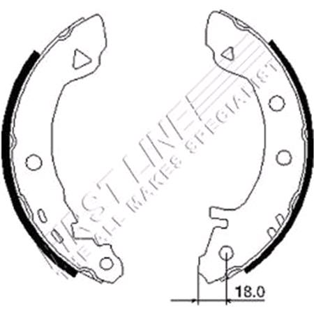 First Line Brake Shoe Set