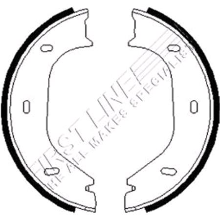 First Line Brake Shoe Set, Parking Brake