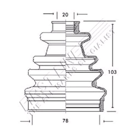 Firstline Front Inner Drive Shaft Bellow Kit   FCB2041