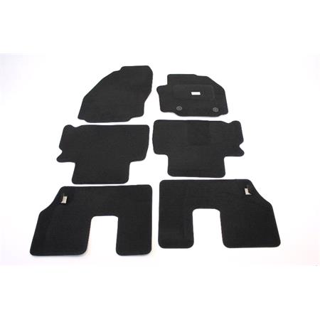 Tailored Car Floor Mats in Black (Large Rear Mats) for Ford Galaxy 2006 2015