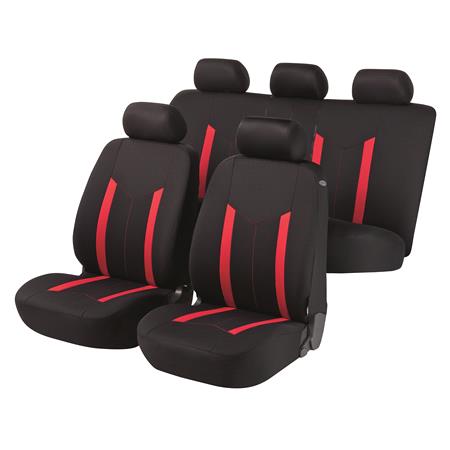 Walser Basic Hastings Car Seat Cover Set   Black & Red For Mercedes GL CLASS  2006 2012