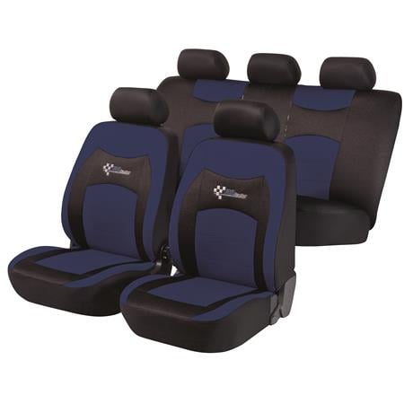 Walser RS Racing Car Seat Cover Set   Black and Blue For Mercedes GL CLASS 2012 Onwards