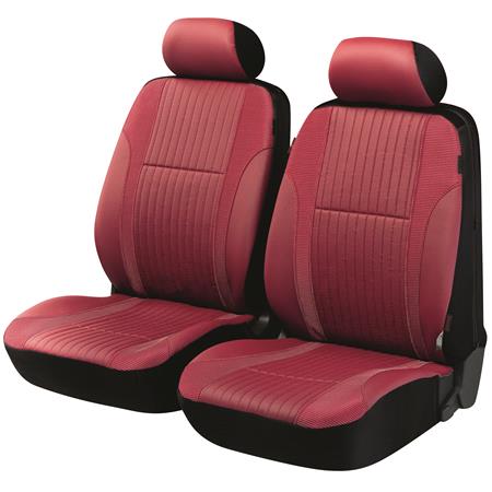Car Seat Cover Medway, 2FS 2pcs 2HR   Zipp It, Coll. DeLuxe   ruby wine   Audi E TRON Sportback 2019 Onwards   Not for S Line Seats