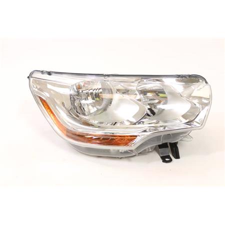 Right Headlamp (Halogen, Takes H7 / H1 Bulbs) for Citroen C4 2010 2014