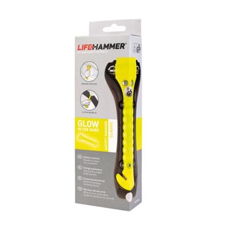 Glowing Car Emergency Hammer With Seat Belt Cutter