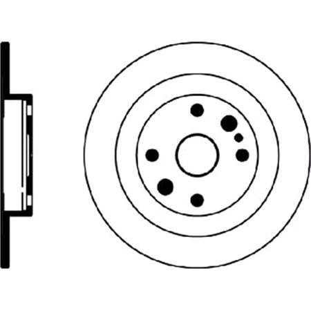 Mintex Rear Axle Brake Discs (Pair)   Diameter: 250mm   MDC660