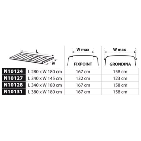 Kargo Rack   Extended   L 340 x W 145 cm