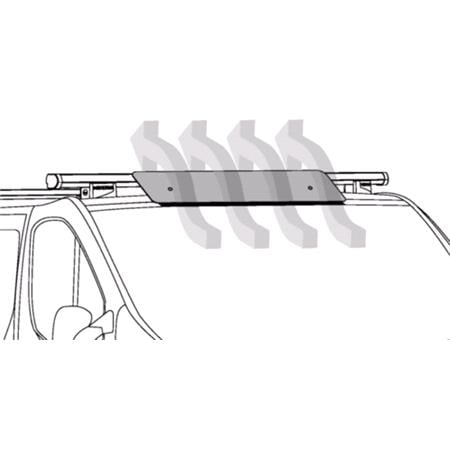 Wind Deflector Kit For Black Steel NorDrive Roof Bars   95cm