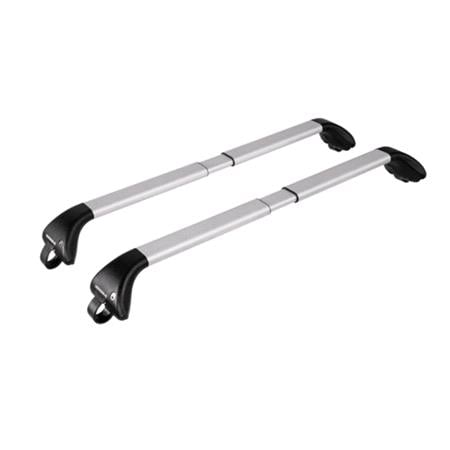 Nordrive Snap silver aluminium aero  Roof Bars for Peugeot 407 SW 2004 2010 With Raised Roof Rails