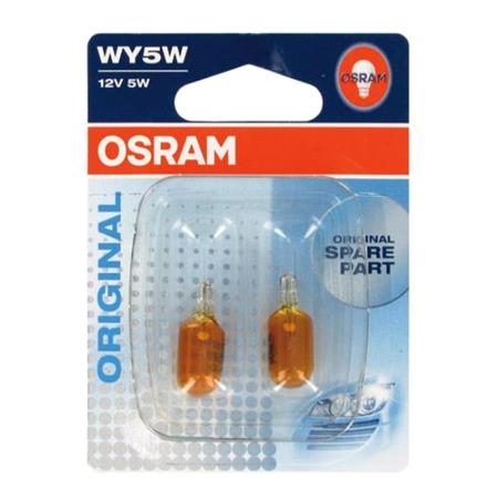 Osram Original WY5W 12V Bulb Amber   Twin Pack for Fiat IDEA, 2003 2011
