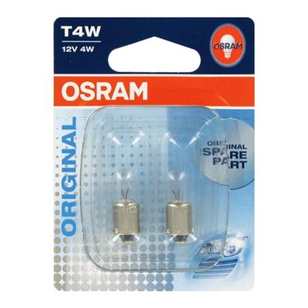Osram Original T4W 12V Bulb    Twin Pack 