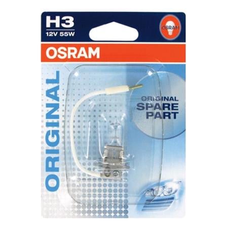Osram Original H3 12V Bulb    Single for Nissan PATROL GR Mk II, 1997 2013