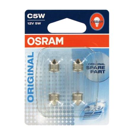 Osram Original C5W 12V Bulb    Twin Pack for Subaru FORESTER, 2002 2008