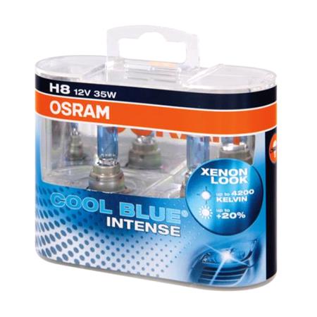 Osram 12V 35W Night Breaker Laser Cool Blue H8 Bulbs   150% Brighter   Twin Pack