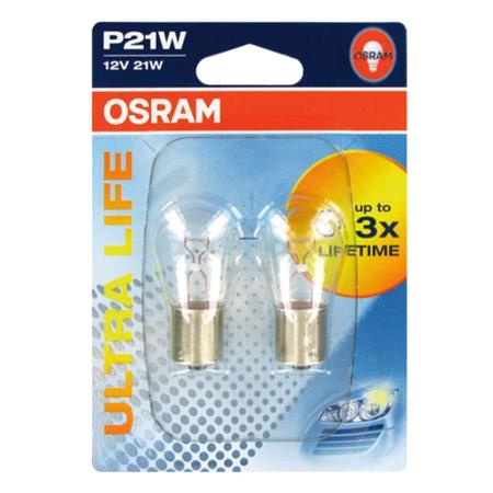 Osram Ultra Life P1W 12V Bulb    Twin Pack for Opel ASTRA F CLASSIC Saloon, 1998 200