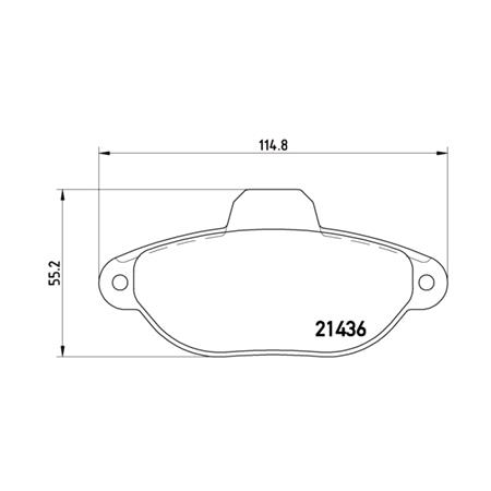 Brembo Front Brake Pads (Full set for Front Axle)   P23060