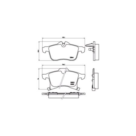 Brembo Front Brake Pads (Full set for Front Axle)   P59045