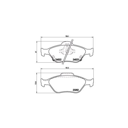 Brembo Front Brake Pads (Full set for Front Axle)