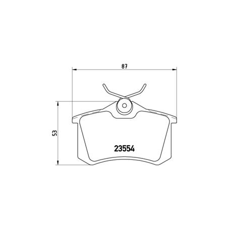 Brembo Rear Brake Pads (Full set for Rear Axle)