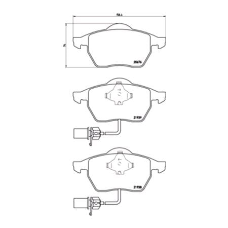 Brembo Front Brake Pads (Full set for Front Axle)   P85037
