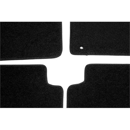 Tailored Car Floor Mats in Black for Saab 9 3 Convertible  2003 2014