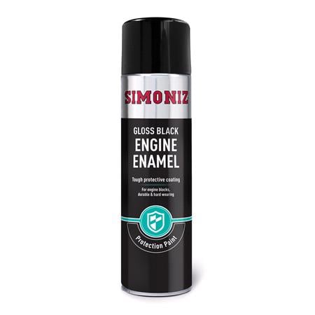 Simoniz Engine Enamel Paint   Gloss Black   500ml