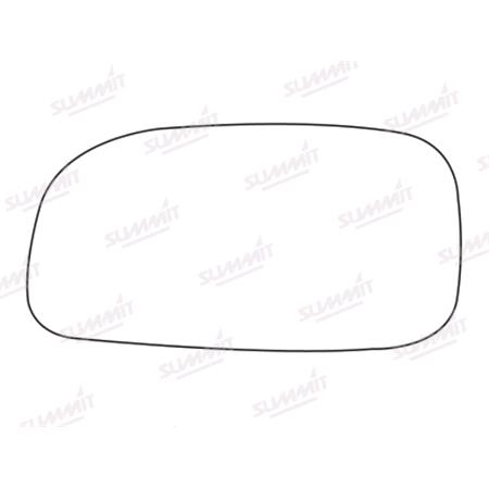 Left Stick On Wing Mirror Glass for Toyota CARINA E Sportswagon 1993 to 1997