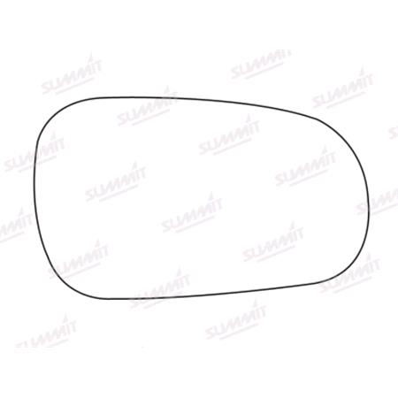 Right Stick On Wing Mirror Glass for Honda ACCORD Mk IV Coupe 1992 to 1993