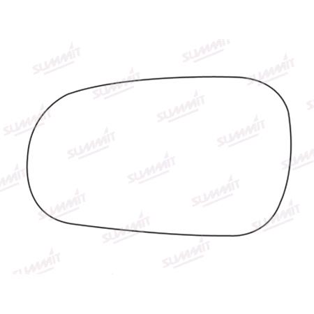 Left Stick On Wing Mirror Glass for Honda ACCORD Mk V 1993 to 1997