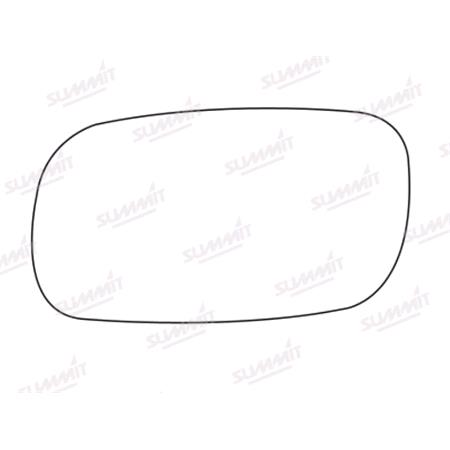 Left Stick On Wing Mirror Glass for Opel ASTRA F Hatchback 1994 to 1998