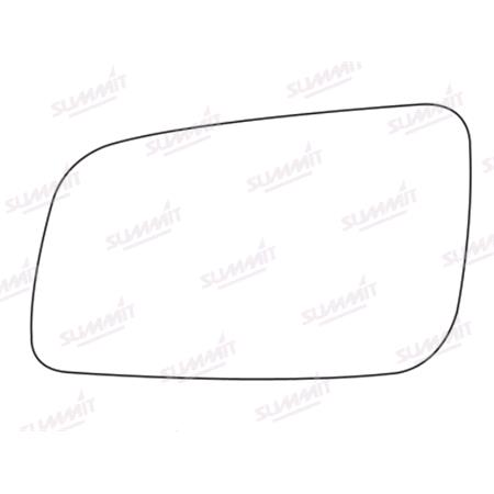 Left Stick On Wing Mirror Glass for VAUXHALL ASTRA Mk IV Estate, 1998 2004