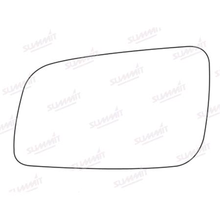 Left Stick On Wing Mirror Glass for VAUXHALL ASTRAVAN Mk IV, 1998 2006