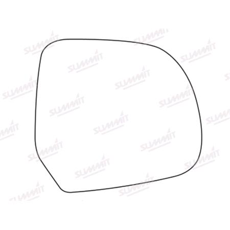 Right Stick On Wing Mirror Glass for Dacia DOKKER, 2012 Onwards