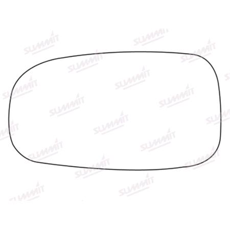 Left Stick On Wing Mirror Glass for Saab 9 3 Estate, 2005 2013