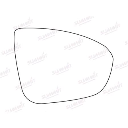 Right Stick On Wing Mirror Glass for Vauxhall MERIVA Mk II 2010 Onwards