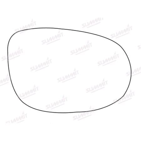 Right Stick On Wing Mirror glass for Ford KA 2009 2015