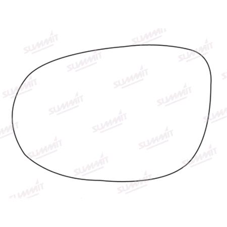 Left Stick On Wing Mirror glass for Ford KA 2009 2015