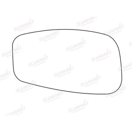 Left Stick On Wing Mirror Glass for Fiat IDEA, 2003 2008