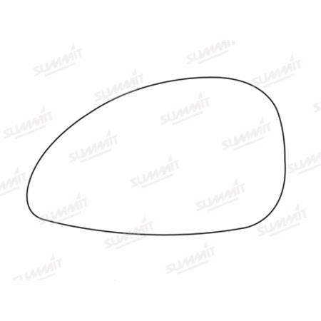 Left Wing Mirror Stick On Mirror Glass for Citroen C4 2004 2010