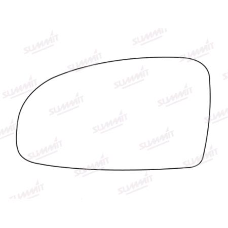 Left Stick On Wing Mirror Glass for Daewoo KALOS 2002 2004