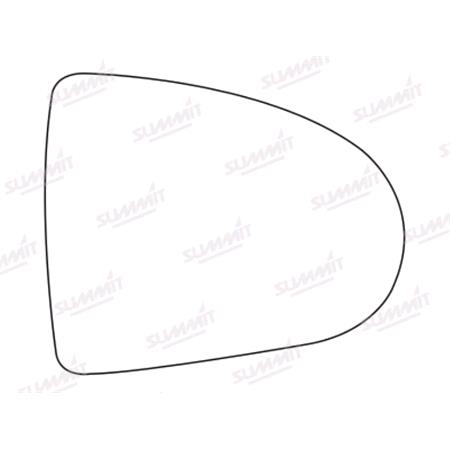 Right Stick On Wing Mirror Glass for Mitsubishi COLT VI 2004 2012