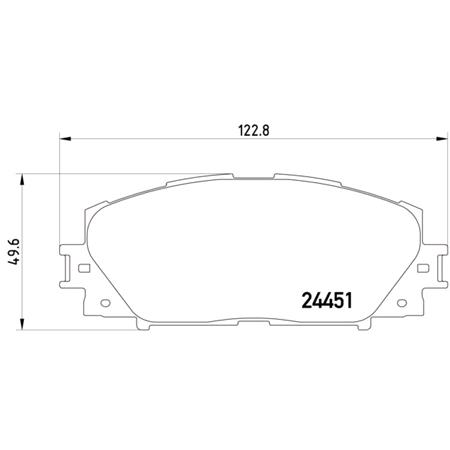 Mintex Front Brake Pads (Full set for Front Axle)