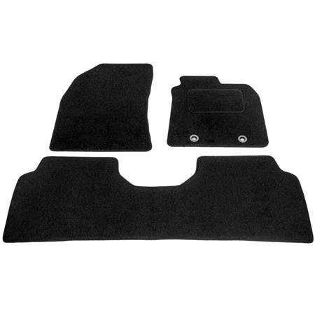 Luxury Tailored Car Floor Mats in Black for Toyota Avensis Estate  2009 Onwards